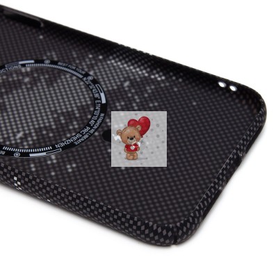 Чехол-накладка для Apple iPhone 11 - (136) (черный/серый) Luxo Creative PC Чехол-накладка для Apple iPhone 11 - (136) (черный/серый) Luxo Creative PC