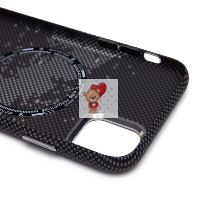 Чехол-накладка для Apple iPhone 11 - (136) (черный/серый) Luxo Creative PC Чехол-накладка для Apple iPhone 11 - (136) (черный/серый) Luxo Creative PC