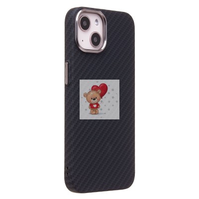 Чехол-накладка для Apple iPhone 14 - (118) (черный) Luxo Creative PC Чехол-накладка для Apple iPhone 14 - (118) (черный) Luxo Creative PC