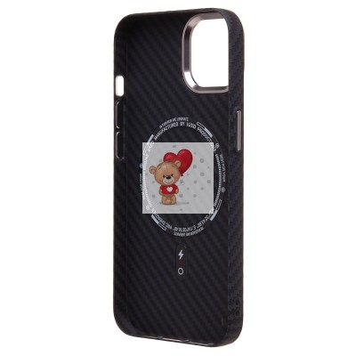 Чехол-накладка для Apple iPhone 14 - (118) (черный) Luxo Creative PC Чехол-накладка для Apple iPhone 14 - (118) (черный) Luxo Creative PC