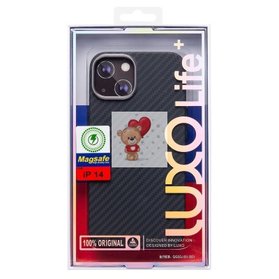 Чехол-накладка для Apple iPhone 14 - (118) (черный) Luxo Creative PC Чехол-накладка для Apple iPhone 14 - (118) (черный) Luxo Creative PC