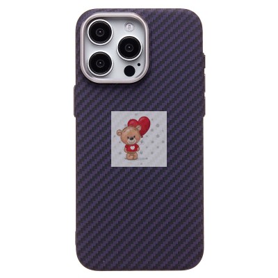 Чехол-накладка для Apple iPhone 15 Pro Max - (119) (темно-фиолетовый) Luxo Creative PC