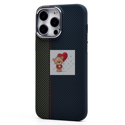 Чехол-накладка для Apple iPhone 15 Pro Max (тех. уп.) - (137) (темно-синий/зеленый) Luxo Creative PC