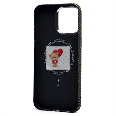 Чехол-накладка для Apple iPhone 15 Pro Max (тех. уп.) - (137) (темно-синий/зеленый) Luxo Creative PC