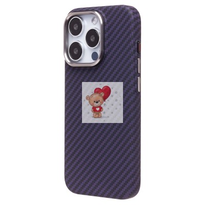 Чехол-накладка для Apple iPhone 15 Pro - (119) (темно-фиолетовый) Luxo Creative PC