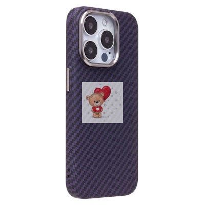 Чехол-накладка для Apple iPhone 15 Pro - (119) (темно-фиолетовый) Luxo Creative PC