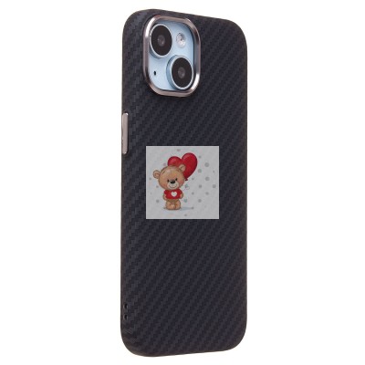 Чехол-накладка для Apple iPhone 15 - (118) (черный) Luxo Creative PC Чехол-накладка для Apple iPhone 15 - (118) (черный) Luxo Creative PC