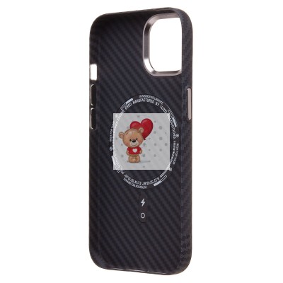 Чехол-накладка для Apple iPhone 15 - (118) (черный) Luxo Creative PC Чехол-накладка для Apple iPhone 15 - (118) (черный) Luxo Creative PC