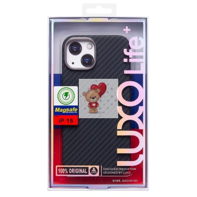 Чехол-накладка для Apple iPhone 15 - (118) (черный) Luxo Creative PC Чехол-накладка для Apple iPhone 15 - (118) (черный) Luxo Creative PC