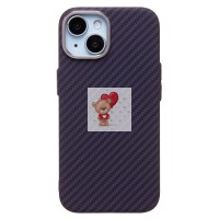 Чехол-накладка для Apple iPhone 15 - (119) (темно-фиолетовый) Luxo Creative PC