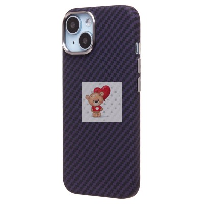 Чехол-накладка для Apple iPhone 15 - (119) (темно-фиолетовый) Luxo Creative PC