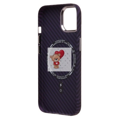 Чехол-накладка для Apple iPhone 15 - (119) (темно-фиолетовый) Luxo Creative PC