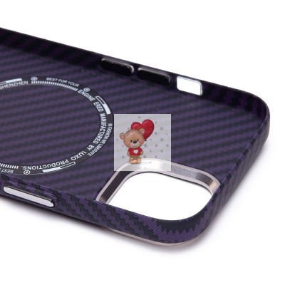 Чехол-накладка для Apple iPhone 15 - (119) (темно-фиолетовый) Luxo Creative PC