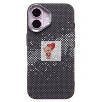 Чехол-накладка для Apple iPhone 16 - (136) (черный/серый) Luxo Creative PC Чехол-накладка для Apple iPhone 16 - (136) (черный/серый) Luxo Creative PC