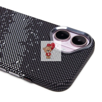 Чехол-накладка для Apple iPhone 16 - (136) (черный/серый) Luxo Creative PC