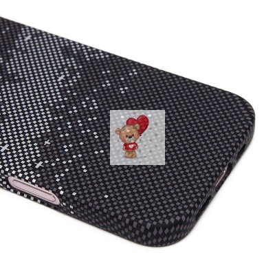 Чехол-накладка для Apple iPhone 16 - (136) (черный/серый) Luxo Creative PC