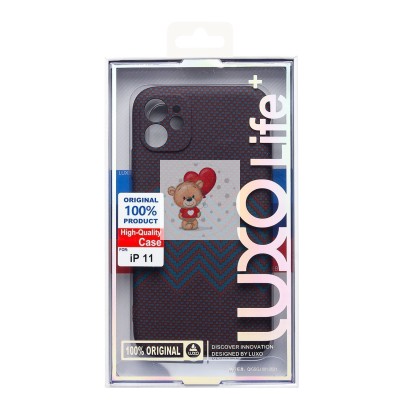 Чехол-накладка для Apple iPhone 11 - (134) (темно-синий) Luxo Creative