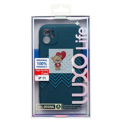 Чехол-накладка для Apple iPhone 11 - (135) (черный) Luxo Creative