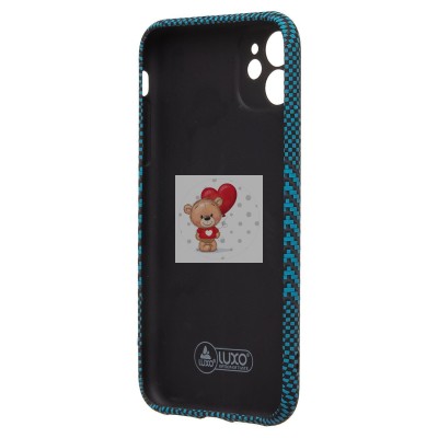 Чехол-накладка для Apple iPhone 11 - (135) (черный) Luxo Creative