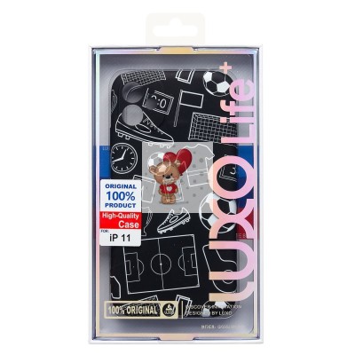 Чехол-накладка для Apple iPhone 11 - (140) (черный) Luxo Creative