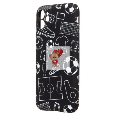 Чехол-накладка для Apple iPhone 11 - (140) (черный) Luxo Creative