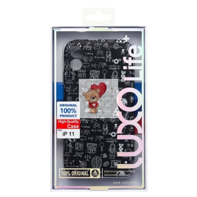 Чехол-накладка для Apple iPhone 11 - (141) (черный) Luxo Creative