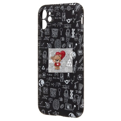 Чехол-накладка для Apple iPhone 11 - (141) (черный) Luxo Creative