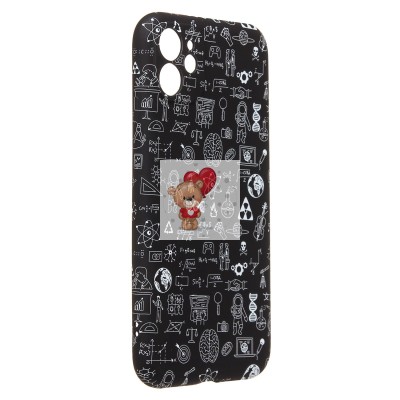 Чехол-накладка для Apple iPhone 11 - (141) (черный) Luxo Creative