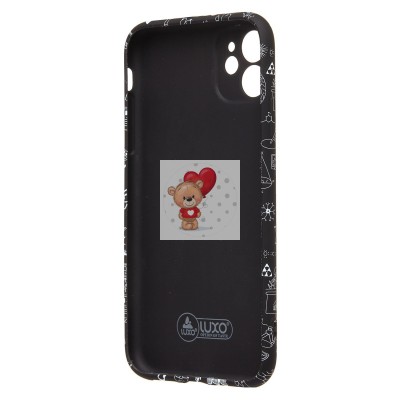Чехол-накладка для Apple iPhone 11 - (141) (черный) Luxo Creative