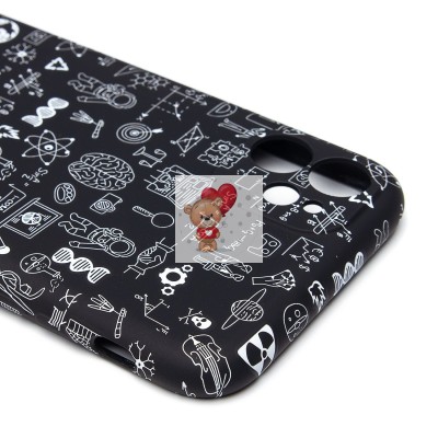 Чехол-накладка для Apple iPhone 11 - (141) (черный) Luxo Creative