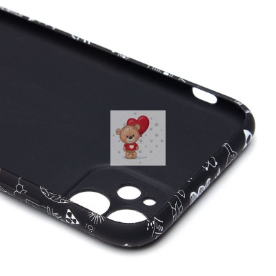 Чехол-накладка для Apple iPhone 11 - (141) (черный) Luxo Creative