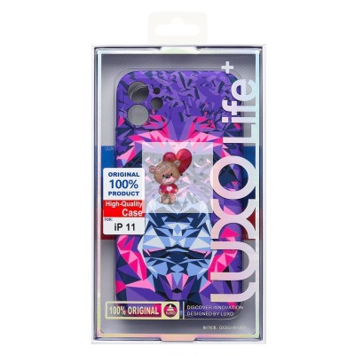 Чехол-накладка для Apple iPhone 11 - (144) (фиолетовый) Luxo Creative Чехол-накладка для Apple iPhone 11 - (144) (фиолетовый) Luxo Creative