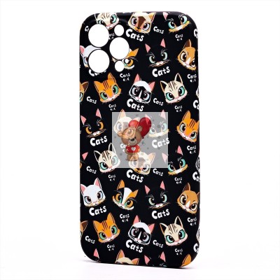 Чехол-накладка для Apple iPhone 12 Pro - (94) (черный) Luxo Creative Чехол-накладка для Apple iPhone 12 Pro - (94) (черный) Luxo Creative