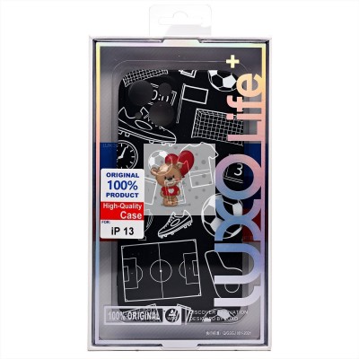 Чехол-накладка для Apple iPhone 13 - (140) (черный) Luxo Creative