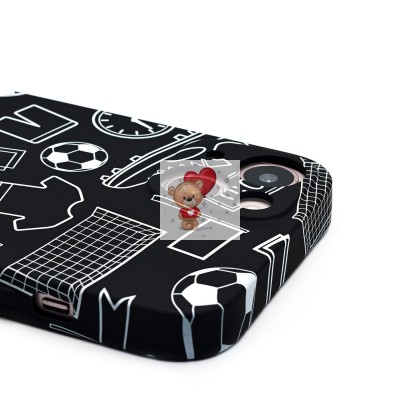 Чехол-накладка для Apple iPhone 13 - (140) (черный) Luxo Creative