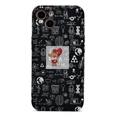 Чехол-накладка для Apple iPhone 13 - (141) (черный) Luxo Creative Чехол-накладка для Apple iPhone 13 - (141) (черный) Luxo Creative