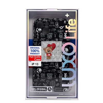 Чехол-накладка для Apple iPhone 13 - (141) (черный) Luxo Creative