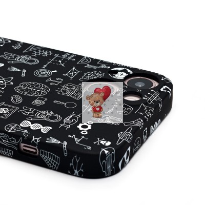 Чехол-накладка для Apple iPhone 13 - (141) (черный) Luxo Creative