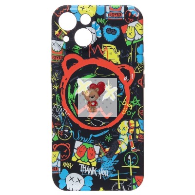 Чехол-накладка для Apple iPhone 14 Plus - (105) (черный) Luxo Creative Чехол-накладка для Apple iPhone 14 Plus - (105) (черный) Luxo Creative