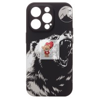 Чехол-накладка для Apple iPhone 14 Pro - (106) (черный) Luxo Creative Чехол-накладка для Apple iPhone 14 Pro - (106) (черный) Luxo Creative