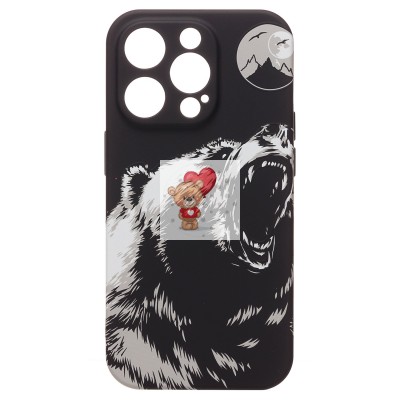 Чехол-накладка для Apple iPhone 14 Pro - (106) (черный) Luxo Creative Чехол-накладка для Apple iPhone 14 Pro - (106) (черный) Luxo Creative