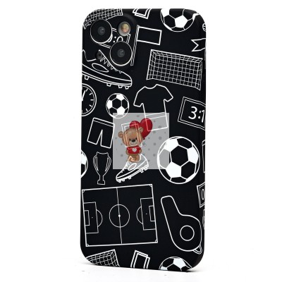 Чехол-накладка для Apple iPhone 14 - (140)  (черный) Luxo Creative