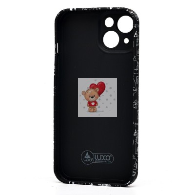 Чехол-накладка для Apple iPhone 14 - (141)  (черный) Luxo Creative