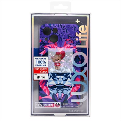 Чехол-накладка для Apple iPhone 14 - (144)  (фиолетовый) Luxo Creative