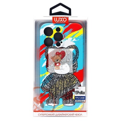 Чехол-накладка для Apple iPhone 15 Pro Max - (114)  (многоцветный) Luxo Creative