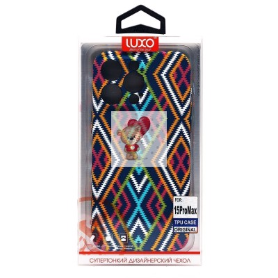 Чехол-накладка для Apple iPhone 15 Pro Max - (116)  (многоцветный) Luxo Creative