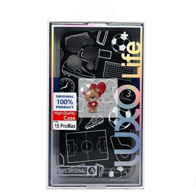 Чехол-накладка для Apple iPhone 15 Pro Max - (140)  (черный) Luxo Creative