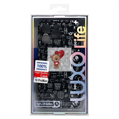 Чехол-накладка для Apple iPhone 15 Pro Max - (141)  (черный) Luxo Creative