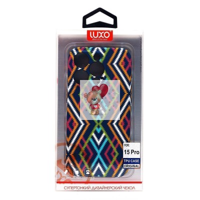 Чехол-накладка для Apple iPhone 15 Pro - (116)  (многоцветный) Luxo Creative