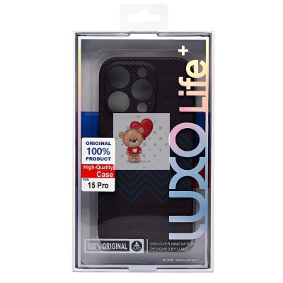 Чехол-накладка для Apple iPhone 15 Pro - (134)  (темно-синий) Luxo Creative